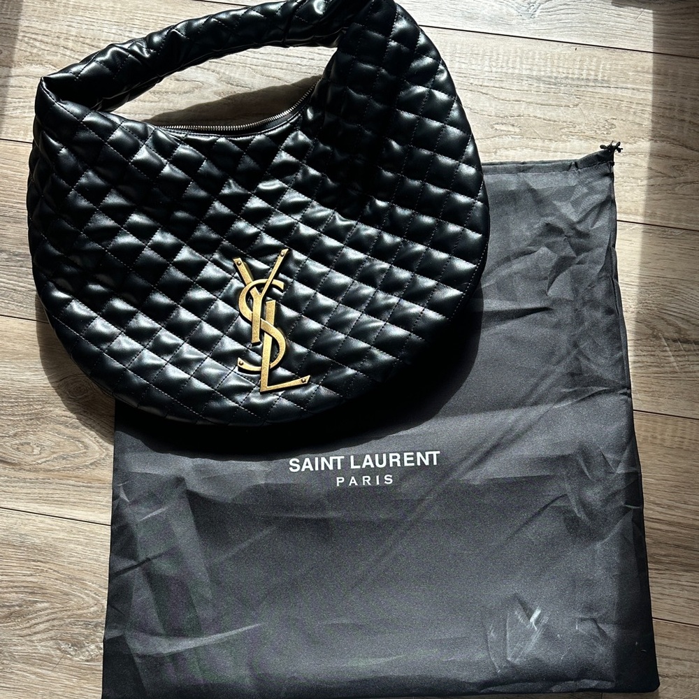 Saint Laurent Quilted Black Bag look a like icare hobo